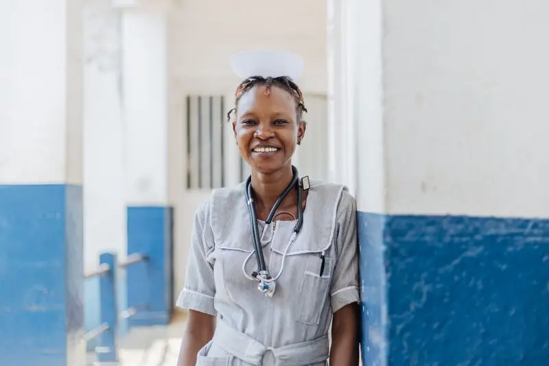 Betty Koker, ETA student, at Connaught Hospital.