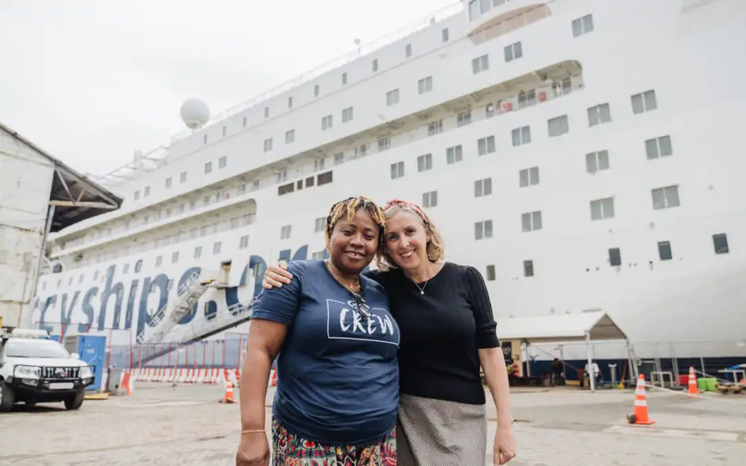 Face-to-Face after Decades: Catherine and Aly Reunite on the Global Mercy™ 