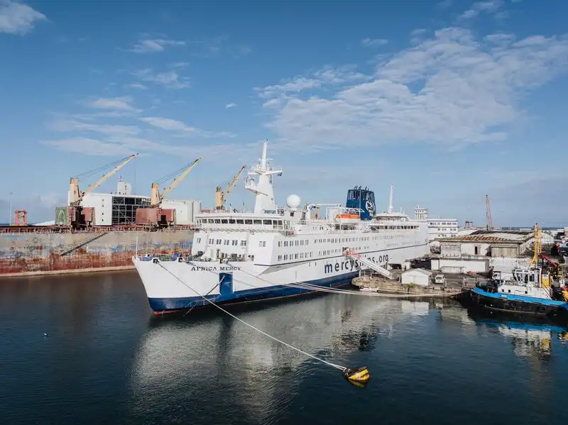 The Africa Mercy in Toamasina, Madagascar