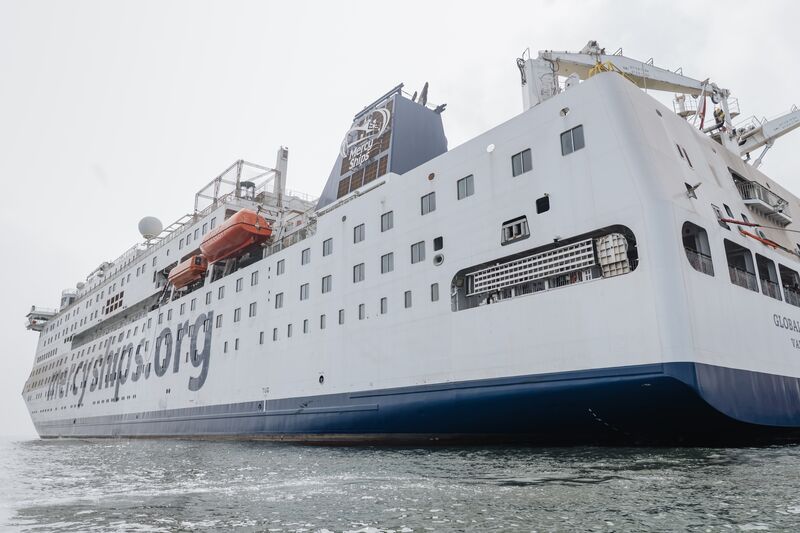 The Global Mercy from the port side.