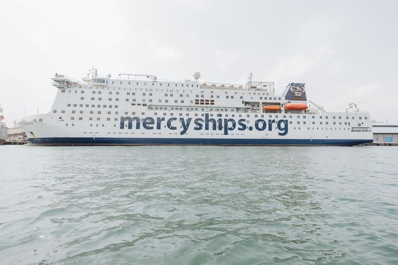 The Global Mercy from the port side.