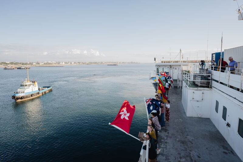The Africa Mercy's arrival to Toamasina, Madagascar.