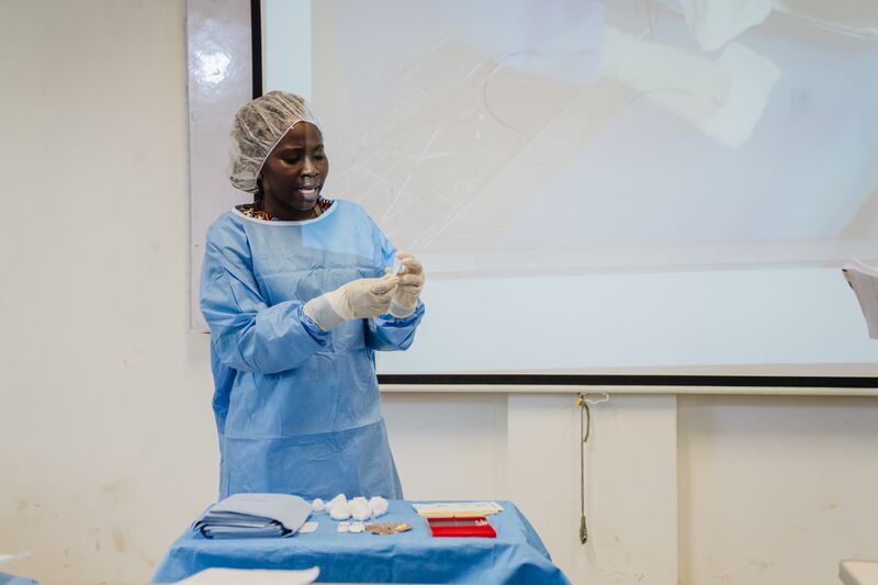 Valerie Dordoye, OR Nurse and Peri-Operative Tutor at the School of Peri-Operative, Korle-Bu, Ghana.